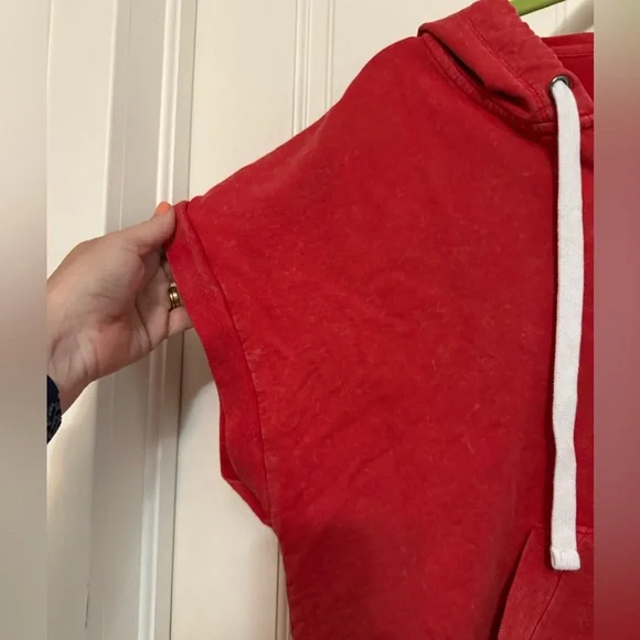 Evereve Red Hoodie Sweatshirt - Picture 3 of 6